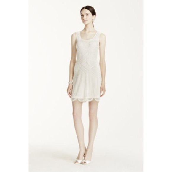 Short Wedding Dress / Bridal Rehearsal Party Dress - Picture 2 of 8